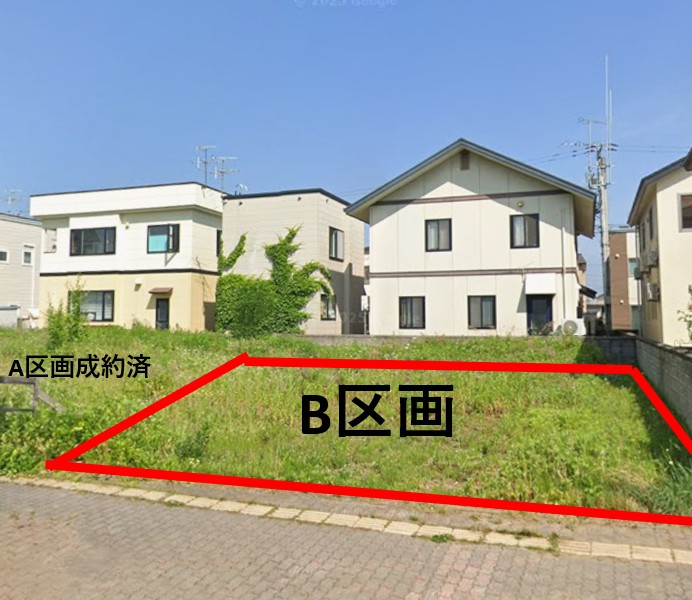 （残り1区画）弘前市城西2丁目　64坪整形地 建築条件付き土地